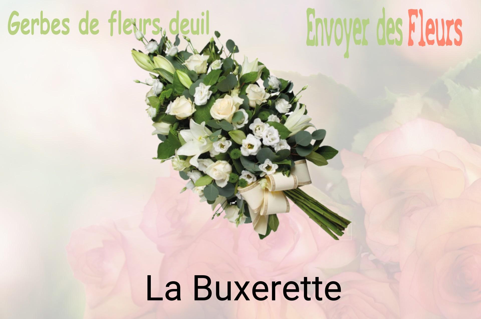 Gerbe de fleurs de deuil livrée à La Buxerette